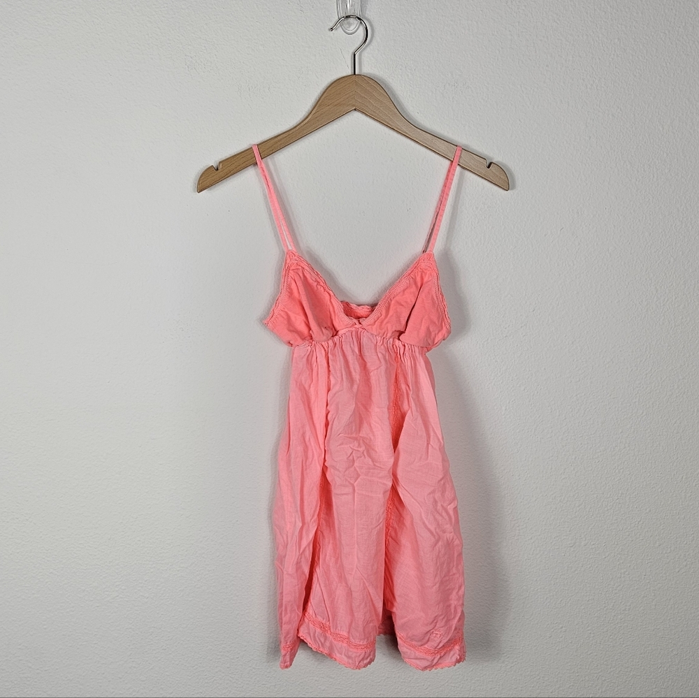 Victorias Secret Y2K 11/08 Mini Dress Sheer Fabric Womens Sz XS 100% Cotton